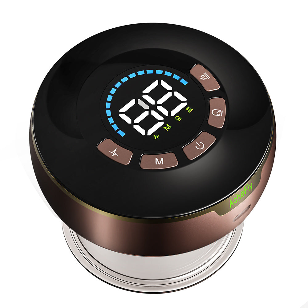 LUNIVA CARE USA rechargeable facial therapy tool with digital display and control buttons