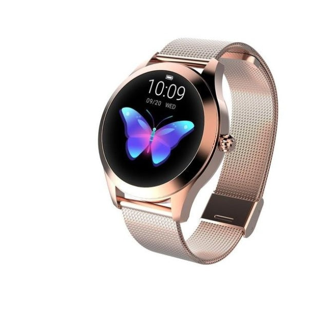 LUNIVA CARE USA smart fitness band with metallic mesh strap and activity tracker with step counter