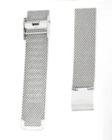 Luniva Care USA silver mesh replacement band for activity tracker with step counter