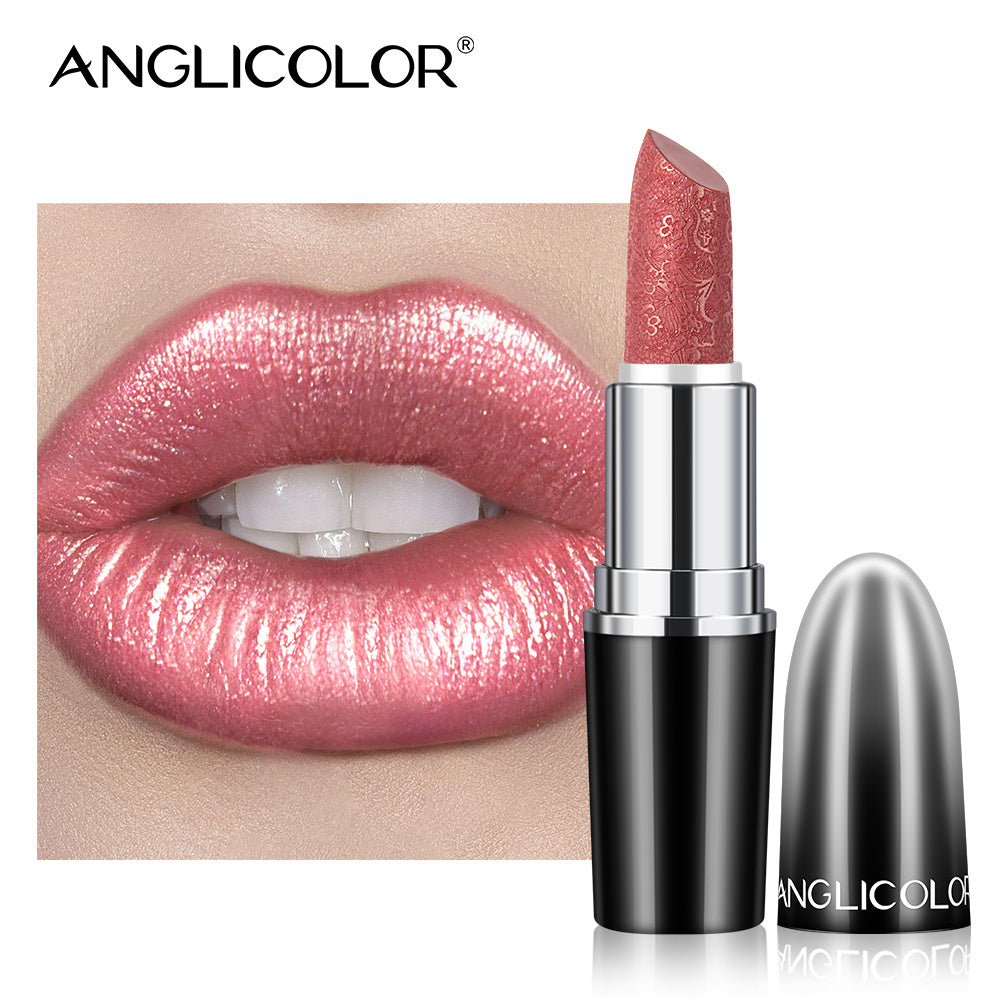 LUNIVA CARE USA smudge-proof lipstick for women with metallic pink shade and vegan ingredients