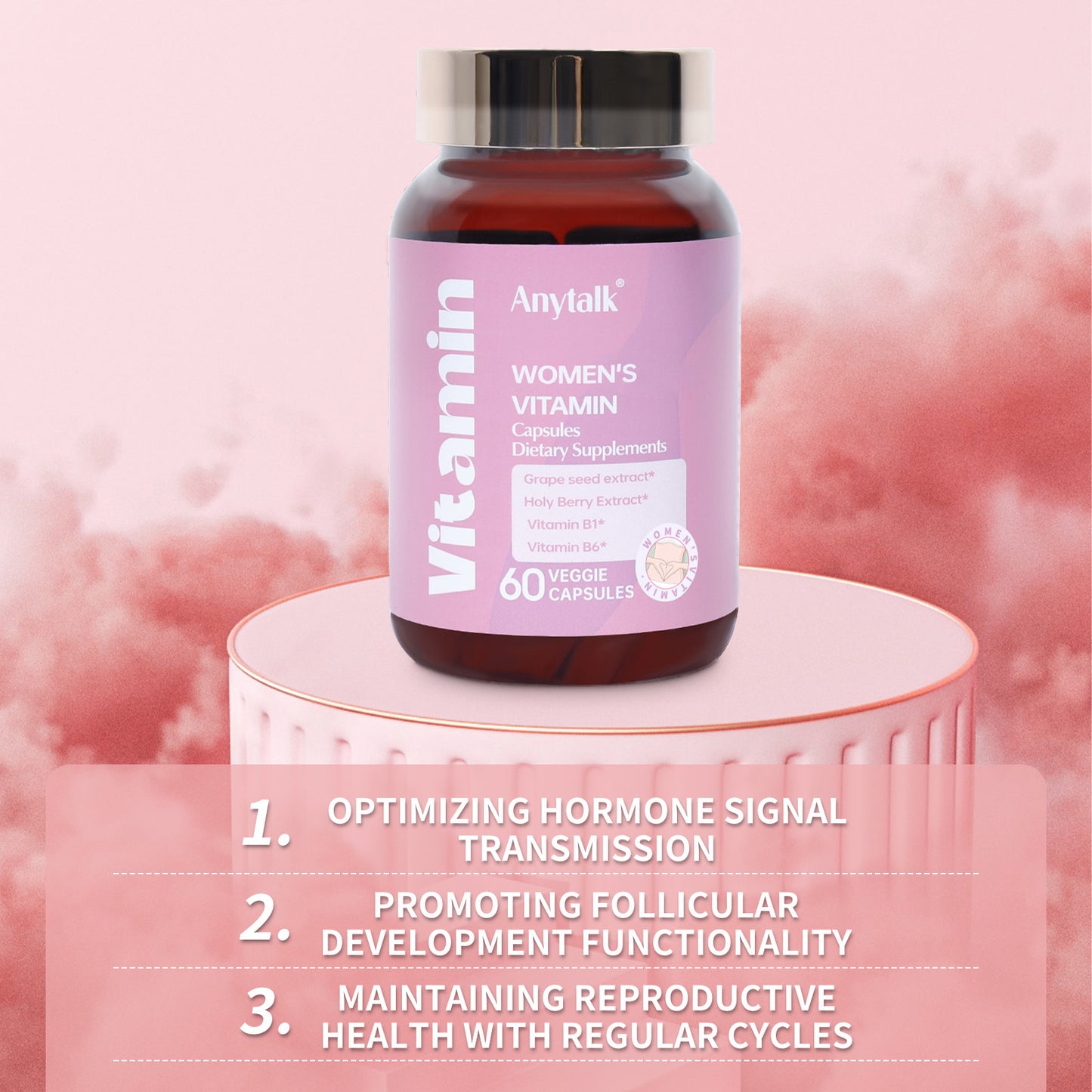 LUNIVA CARE USA glow boosting supplements for radiant skin women's vitamin capsules with 60 veggie capsules