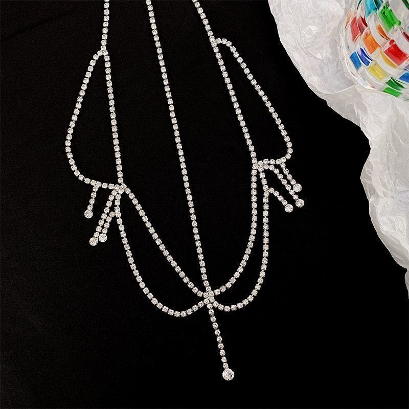 LUNIVA CARE USA bridal water diamond forehead chain with sparkling crystals for festival and wedding accessories