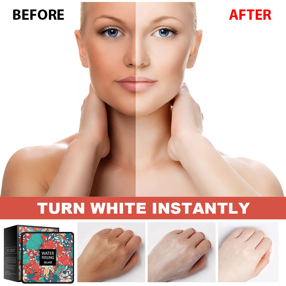 LUNIVA CARE USA hydrating bb cream for dry skin showing before and after skin tone improvement with product packaging