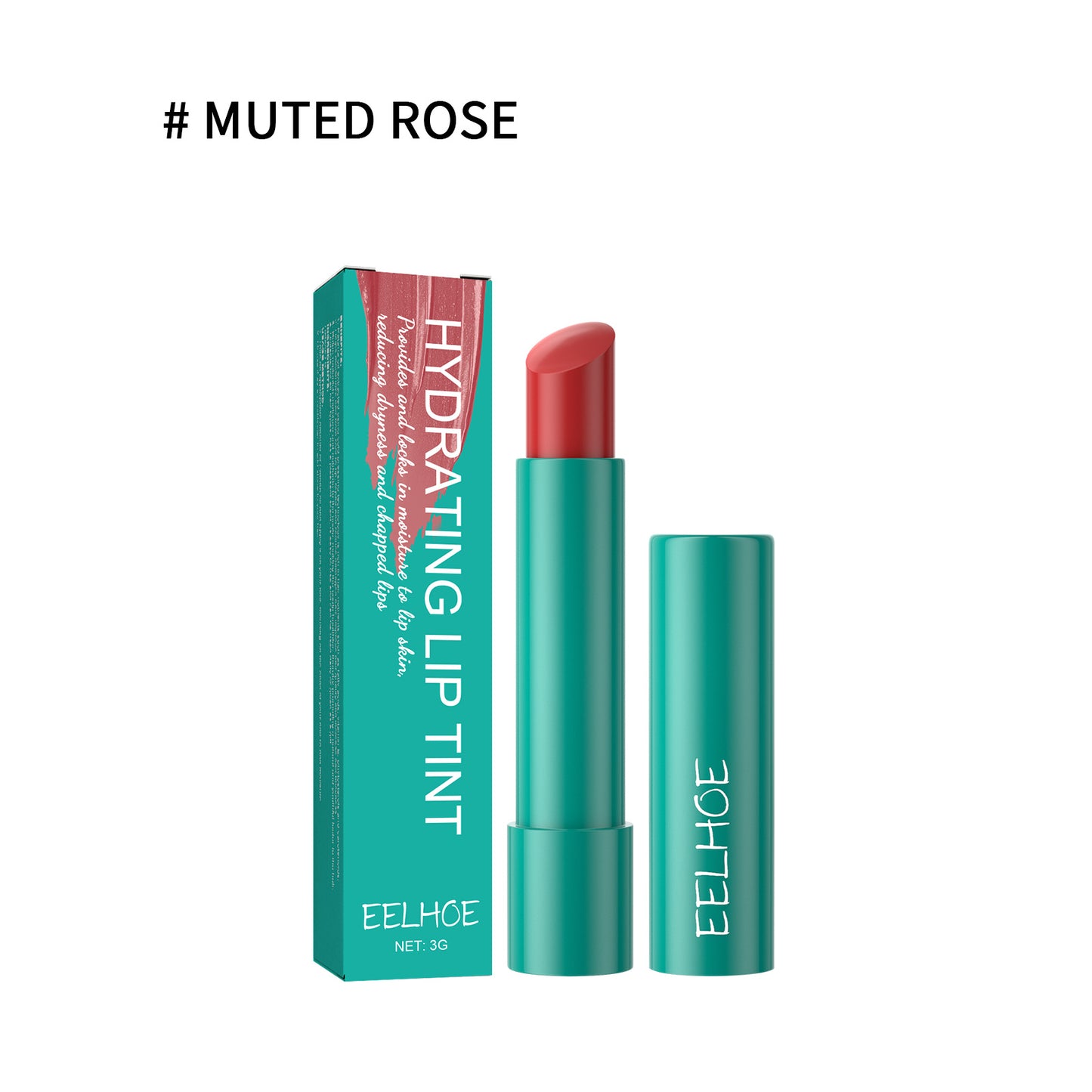 LUNIVA CARE USA moisturizing lip gloss reduces lines in muted rose shade with hydrating lip tint