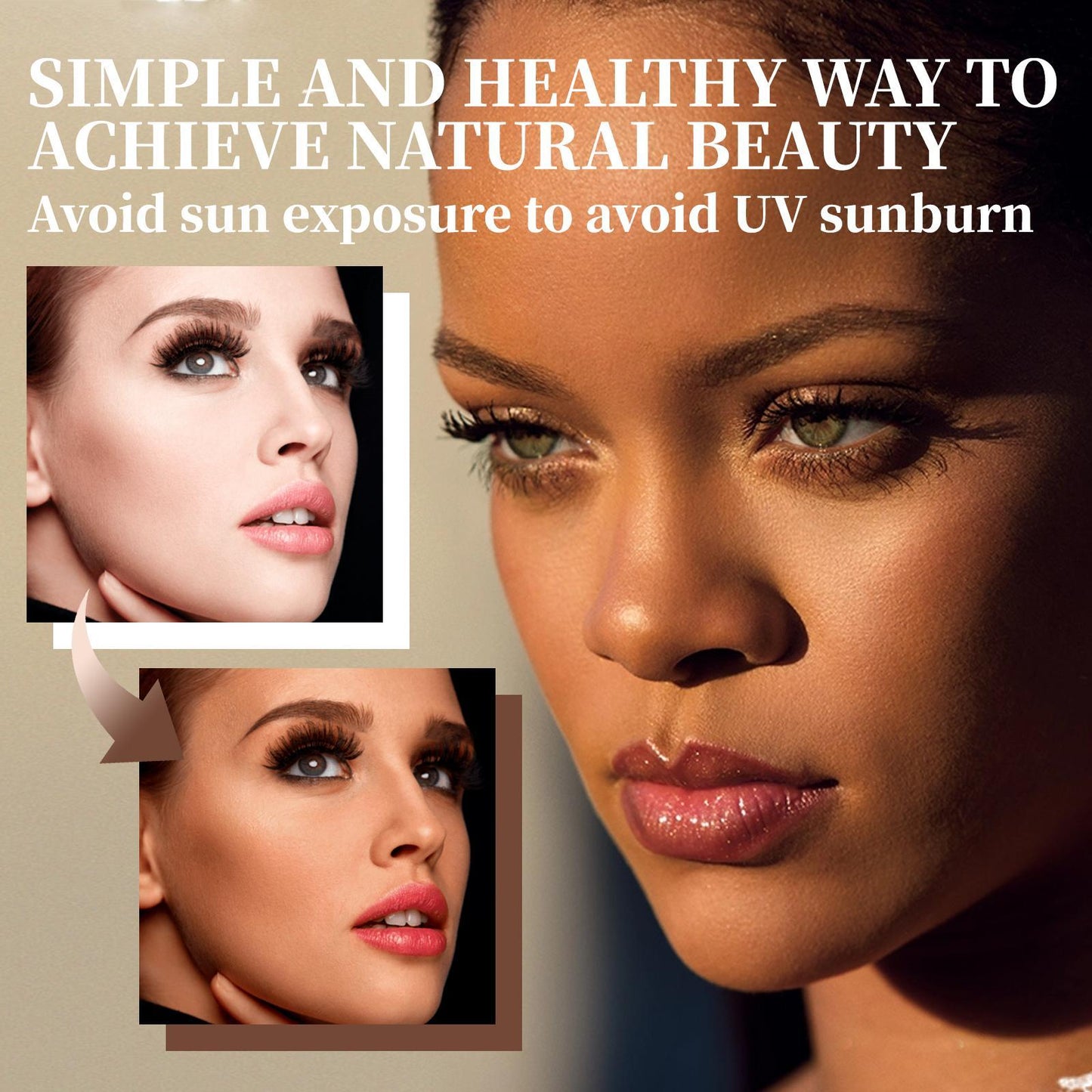 LUNIVA CARE USA self tanning cream for glowing skin showing before and after natural tan results