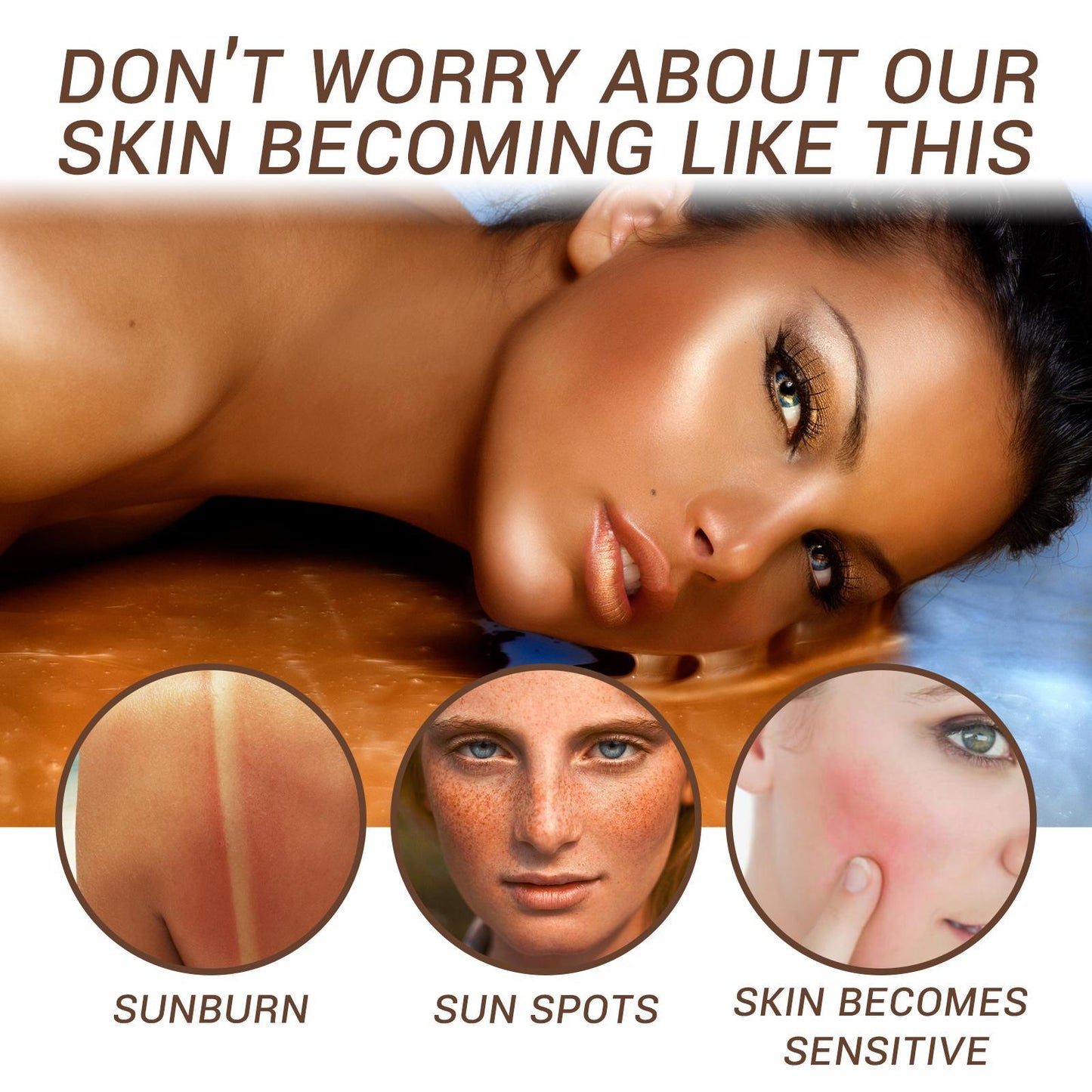 LUNIVA CARE USA self tanning cream for glowing skin preventing sunburn sun spots and skin sensitivity
