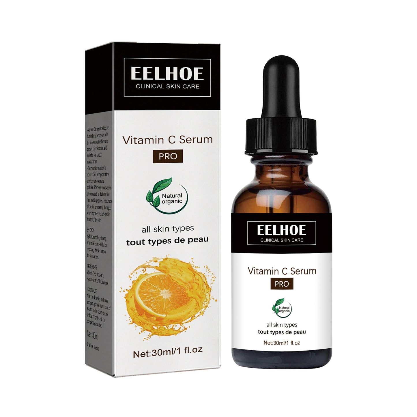 LUNIVA CARE USA vitamin c face serum for glowing skin with natural organic ingredients in 30ml bottle
