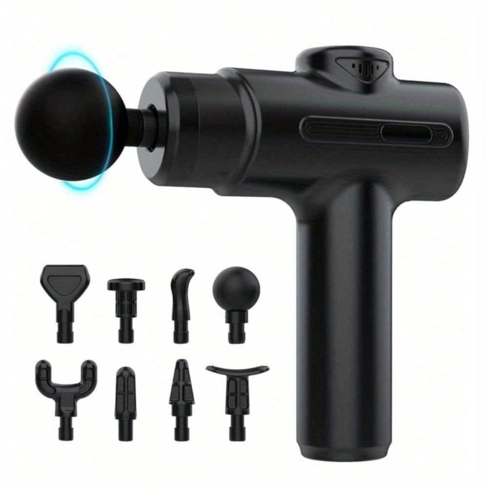 LUNIVA CARE USA deep tissue massage gun with multiple interchangeable massage heads for muscle recovery