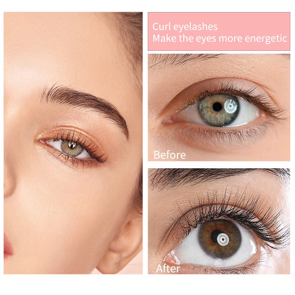Luniva Care USA professional eyelash lifting set showing before and after lash curl results