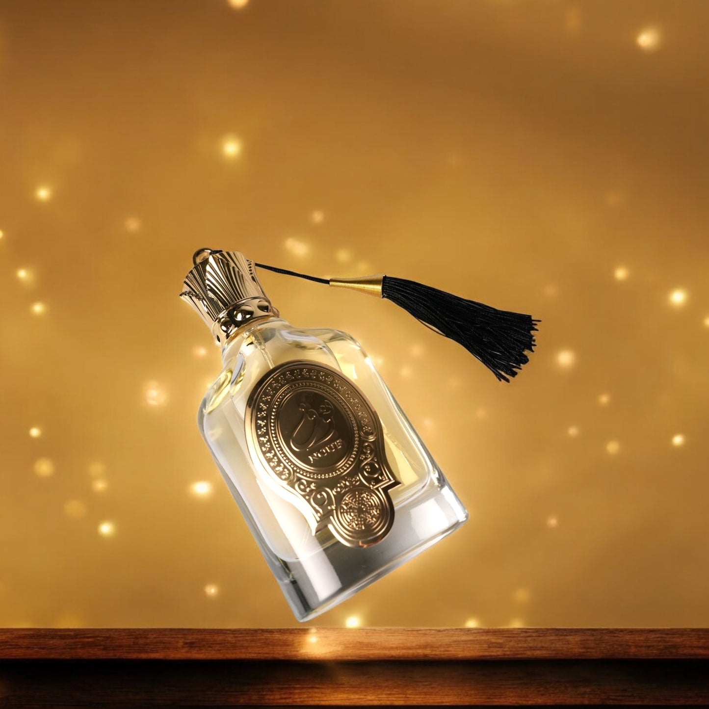 LUNIVA CARE USA luxury fragrance for women in an elegant glass bottle with gold and black tassel