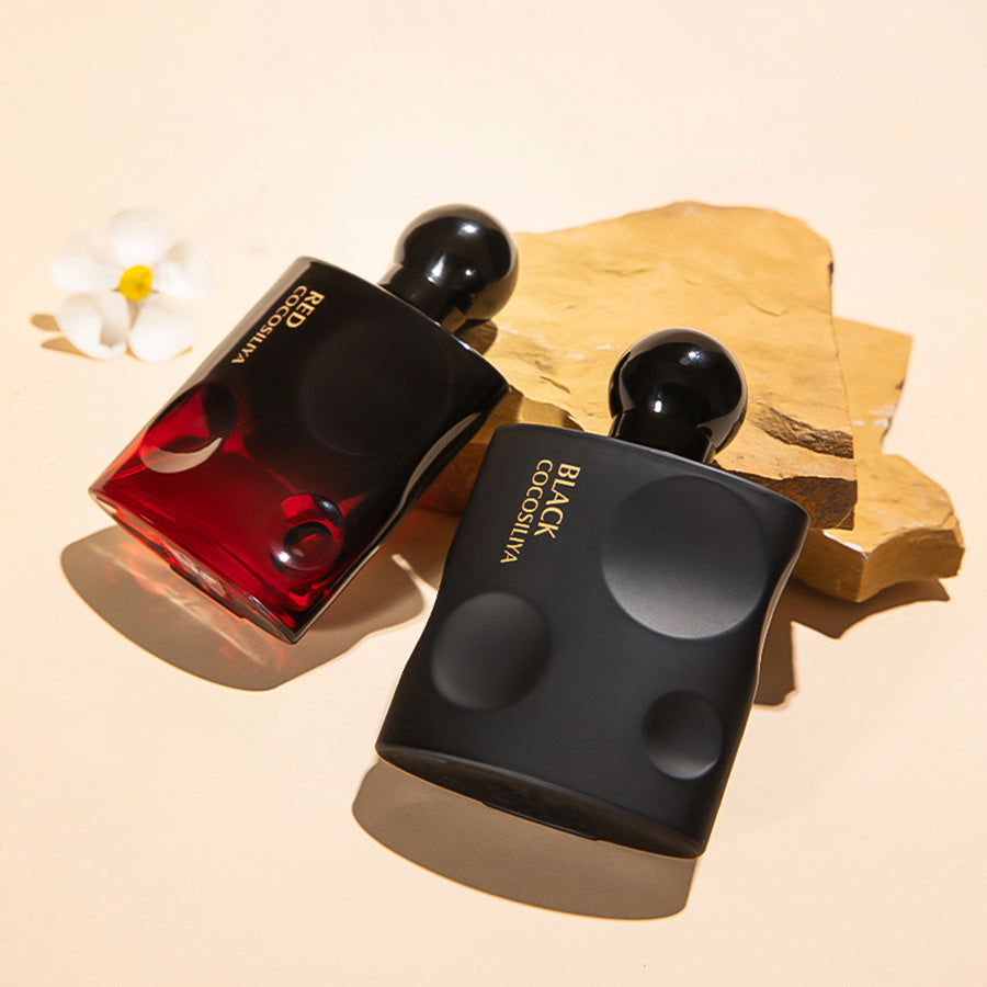 Luniva Care USA niche women's perfumes Black and Red Cogosima bottles best perfume for seductive presence