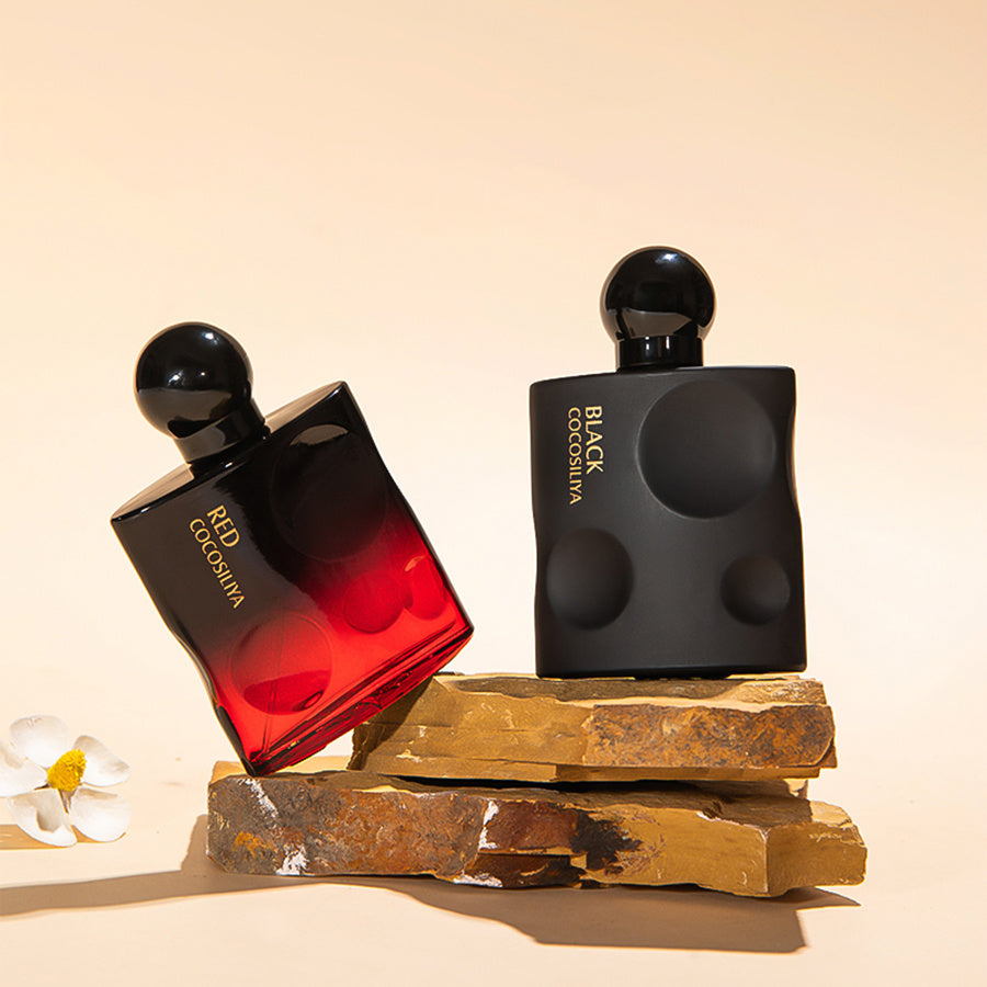 Luniva Care USA niche perfumes Red and Black Cocosuma on stones best perfume for seductive presence