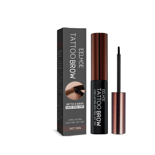 LUNIVA CARE USA at home eyebrow tattoo kit with long lasting peel off tint 5ml