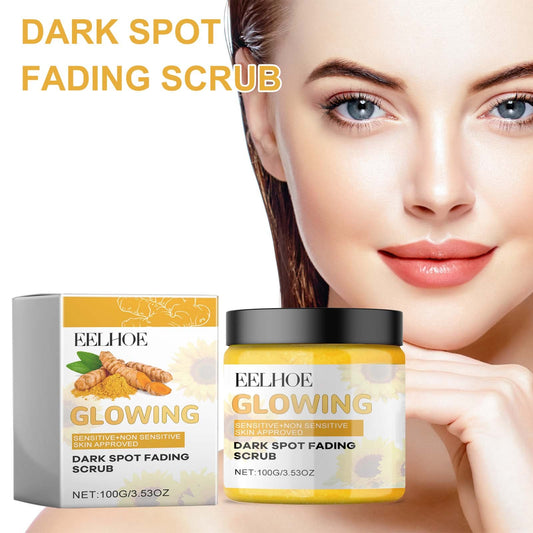 Best skincare scrub for radiant complexion EELHOE glowing dark spot fading facial scrub 100g jar