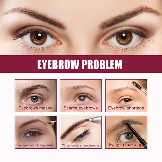 LUNIVA CARE USA eyebrow makeup tools for natural look addressing messy, scarce, and short eyebrows