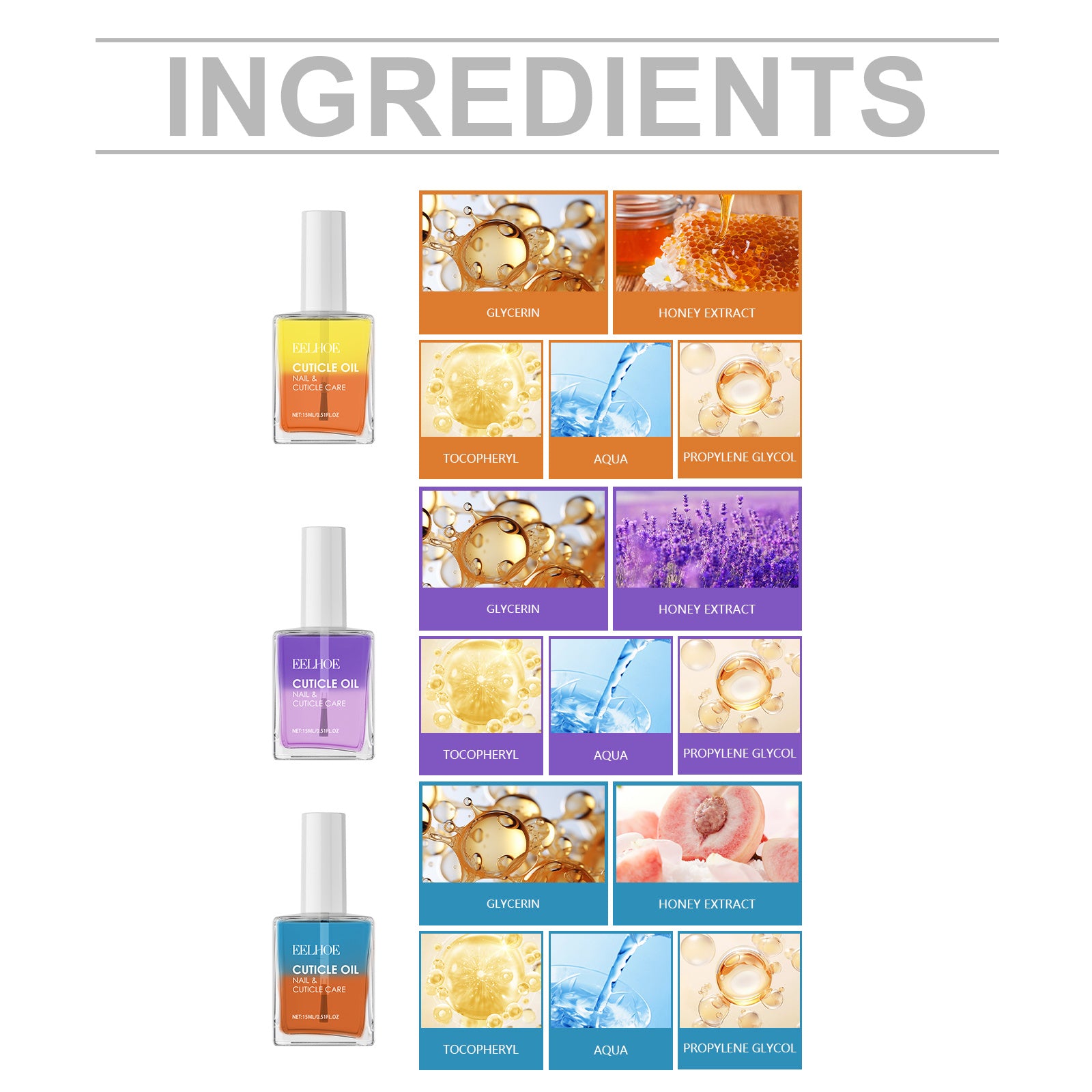 LUNIVA CARE USA hydrating cuticle oil for damaged nails with glycerin honey extract and nourishing ingredients