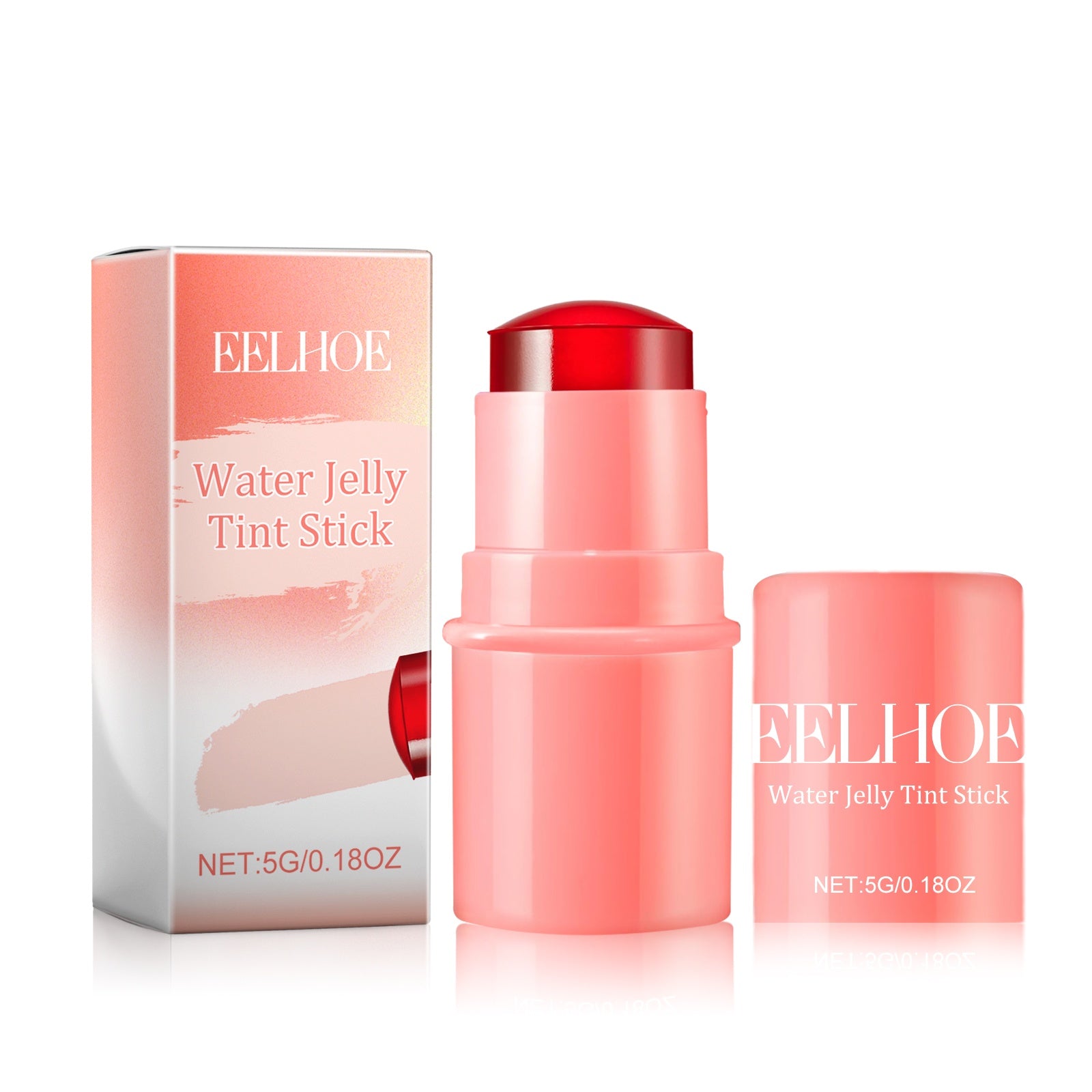 LUNIVA CARE USA Water Jelly Tint Stick lip gloss with long-lasting natural makeup tint in coral pink packaging