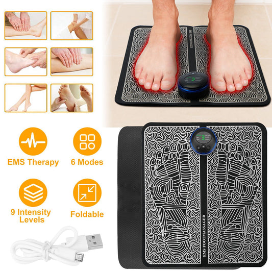 Luniva Care USA electric foot massager for pain relief with EMS therapy and multiple intensity levels