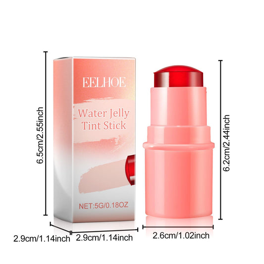 LUNIVA CARE USA skin-toning blush for natural look Water Jelly Tint Stick in coral pink shade