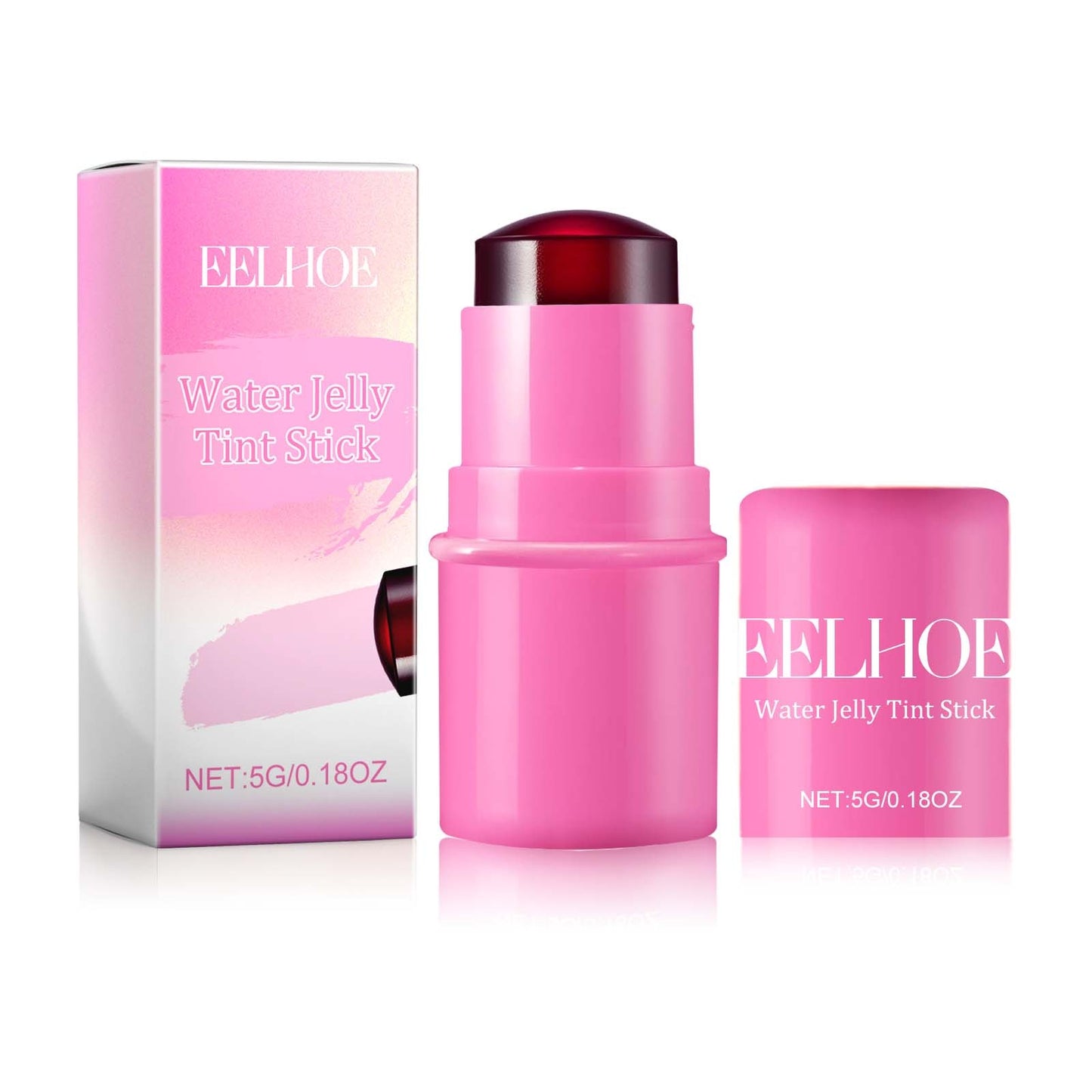 LUNIVA CARE USA skin-toning blush for natural look Water Jelly Tint Stick in pink packaging