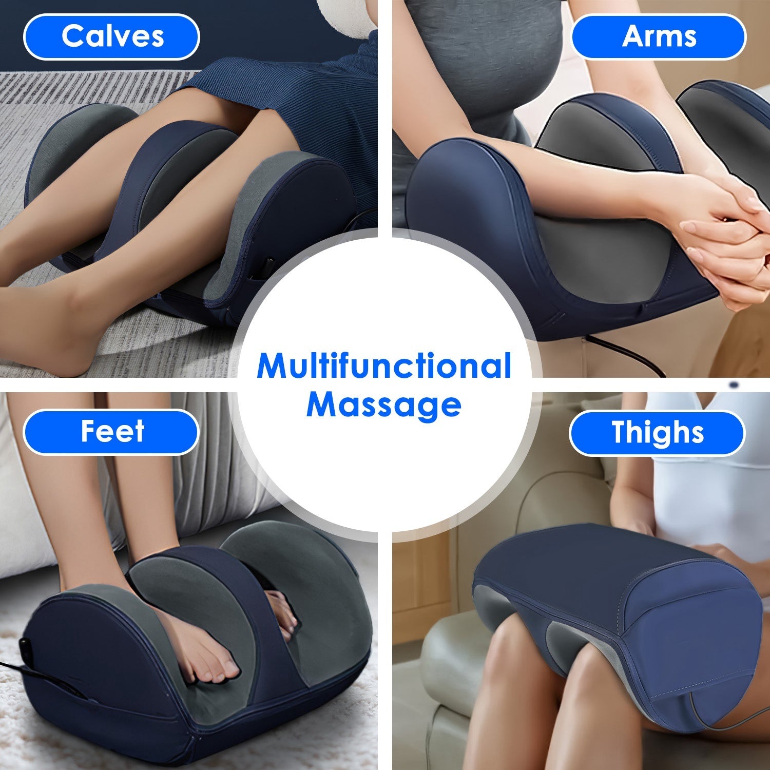 LUNIVA CARE USA home foot and leg massager machine providing multifunctional massage for calves arms feet and thighs