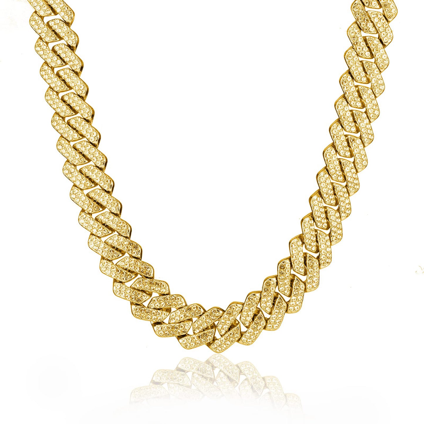 Gold-tone S925 silver designer bracelet with sparkling moissanite stones by LUNIVA CARE USA