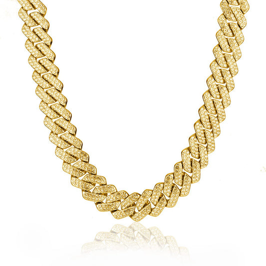 Gold-tone S925 silver designer bracelet with sparkling moissanite stones by LUNIVA CARE USA