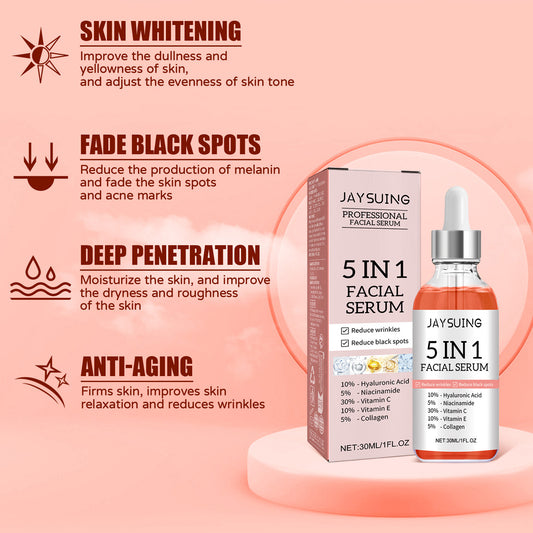 LUNIVA CARE USA 5-in-1 skincare serum for glowing skin with anti-aging and skin whitening benefits