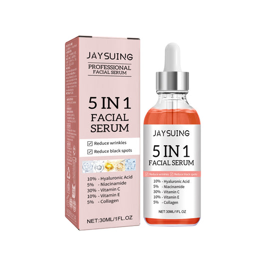 LUNIVA CARE USA 5-in-1 skincare serum for glowing skin with hyaluronic acid vitamin C and collagen
