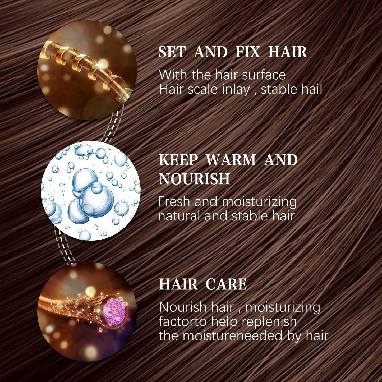 LUNIVA CARE USA volumizing hair setting spray benefits including hair setting, nourishment, and moisture care