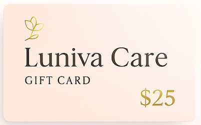 Luniva Care USA $25 self-care gift card online for jewelry sets and pearl jewelry gifts