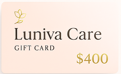 Luniva Care gift card worth 400 dollars for self-care gift card online purchase