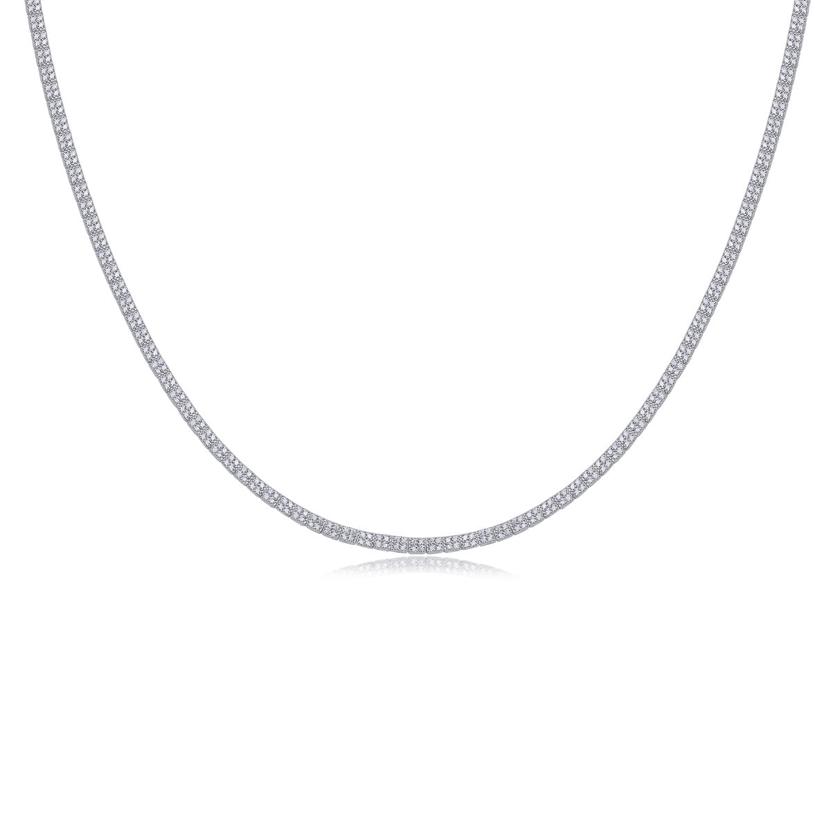 LUNIVA CARE USA luxury S925 moissanite jewelry for women with elegant silver necklace chain