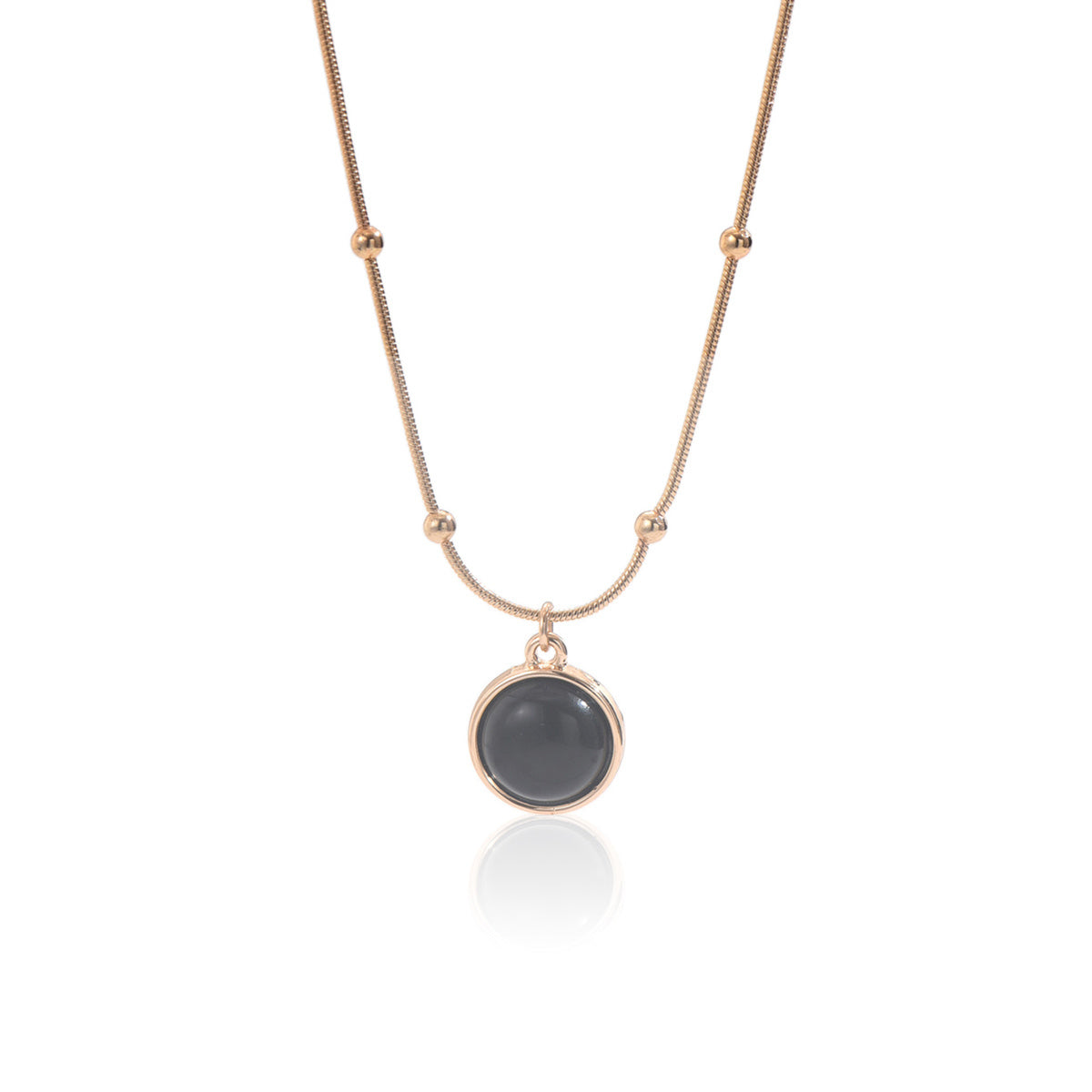 LUNIVA CARE USA luxury self-care necklace women stainless steel mood jewelry pendant