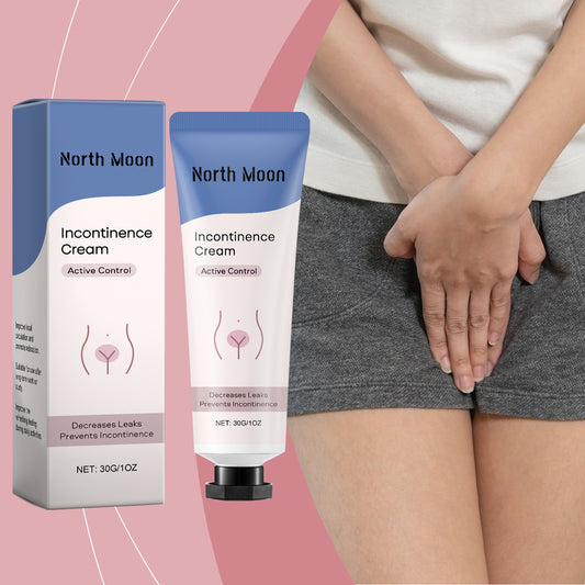North Moon incontinence cream by LUNIVA CARE USA, gentle hydrating body lotion for active control and leak prevention