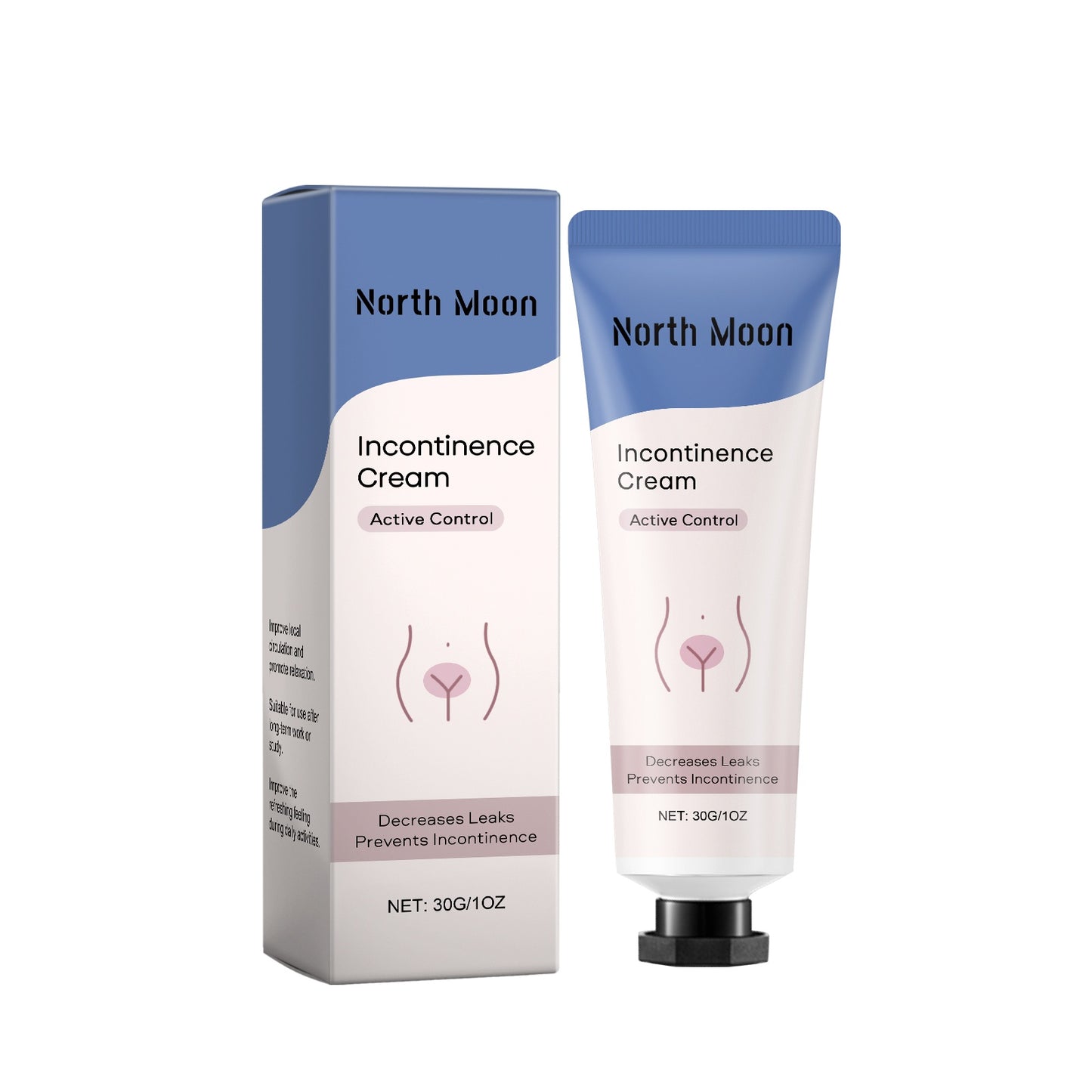 North Moon gentle hydrating body lotion incontinence cream for active control and leak prevention