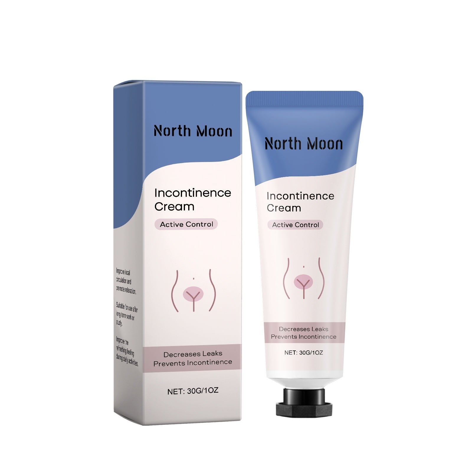 North Moon gentle hydrating body lotion incontinence cream for active control and leak prevention
