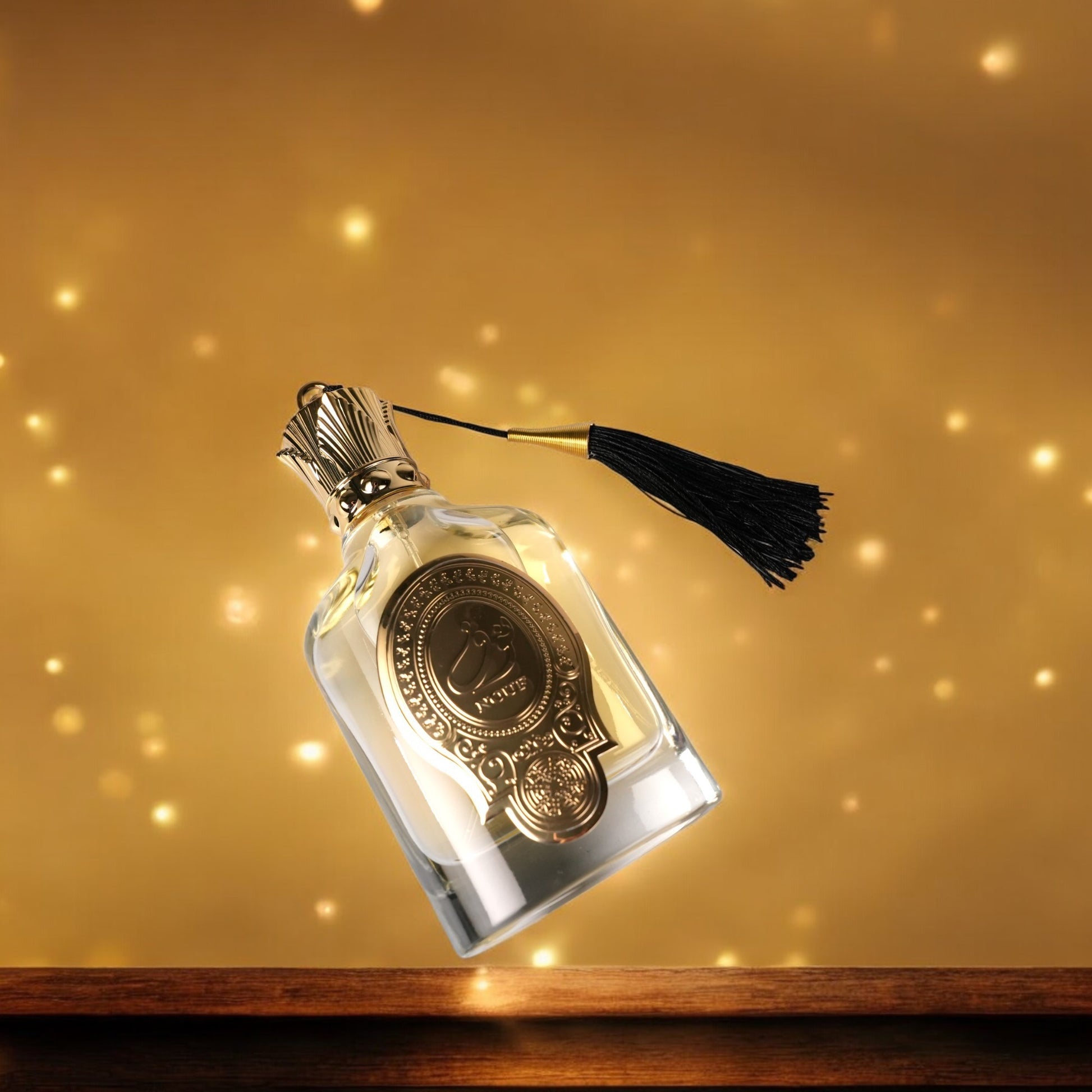 LUNIVA CARE USA luxury fragrance for women in an elegant glass bottle with gold and black tassel