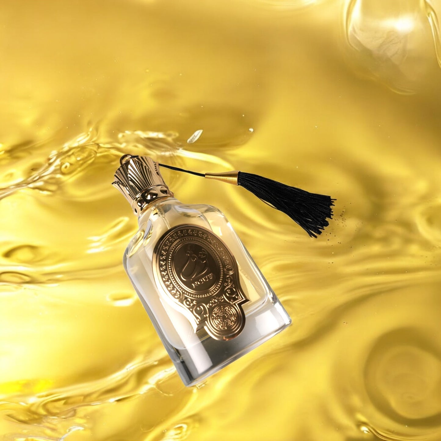 LUNIVA CARE USA luxury fragrance for women in an elegant glass bottle with gold detailing and black tassel
