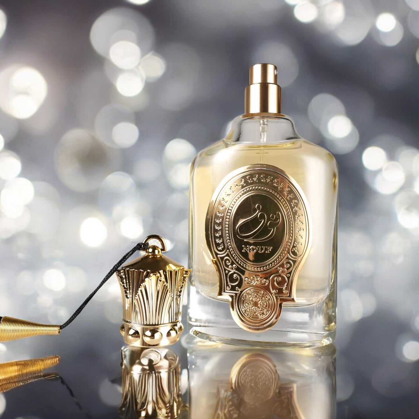 LUNIVA CARE USA luxury fragrance for women in elegant glass bottle with ornate gold cap and long-lasting scent
