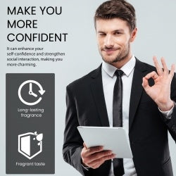 Luniva Care USA natural scent men's perfume promoting confidence with long lasting fragrance and pleasant taste