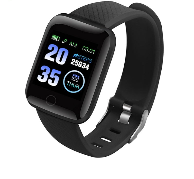 LUNIVA CARE USA smart fitness band black with activity tracker with heart and blood pressure sensor