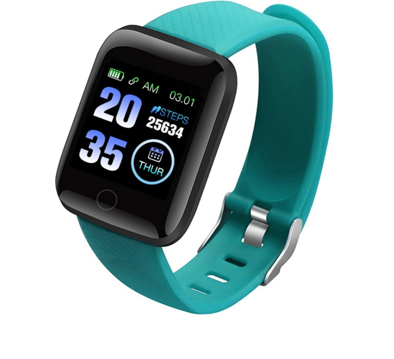 LUNIVA CARE USA smart fitness band with activity tracker with heart and blood pressure sensor in teal color