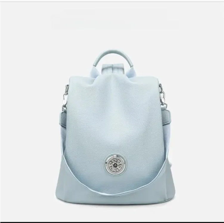 LUNIVA CARE USA large capacity stylish shoulder bag in light blue women's backpack fashion shoulder bag