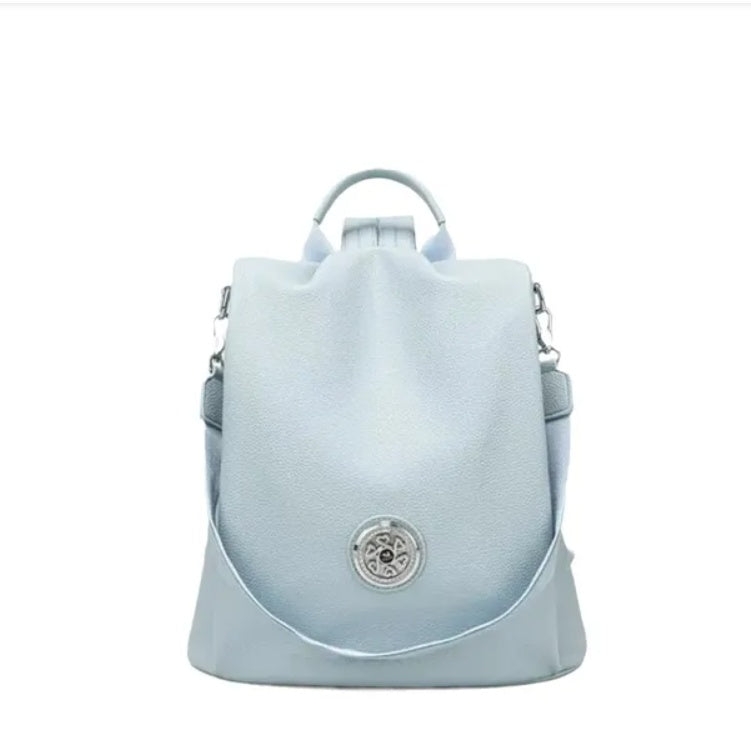 LUNIVA CARE USA large capacity stylish shoulder bag in light blue for women with adjustable strap