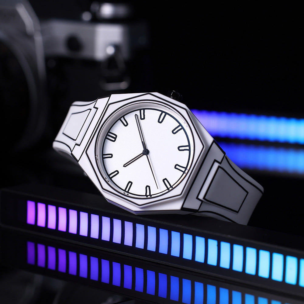 LUNIVA CARE USA stylish waterproof timepiece with graphic design featuring a white and black cartoon watch face
