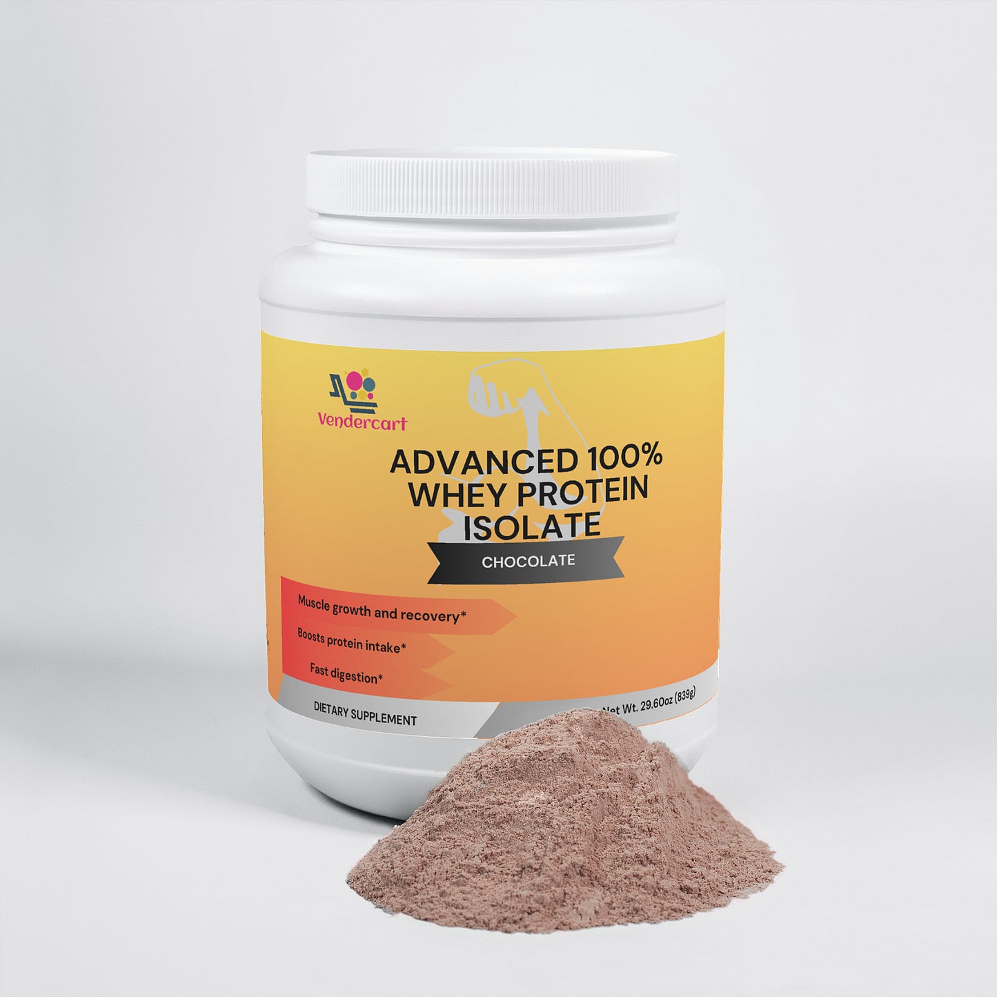 LUNIVA CARE USA advanced 100% whey protein isolate chocolate flavor with whey protein for lean muscle recovery powder