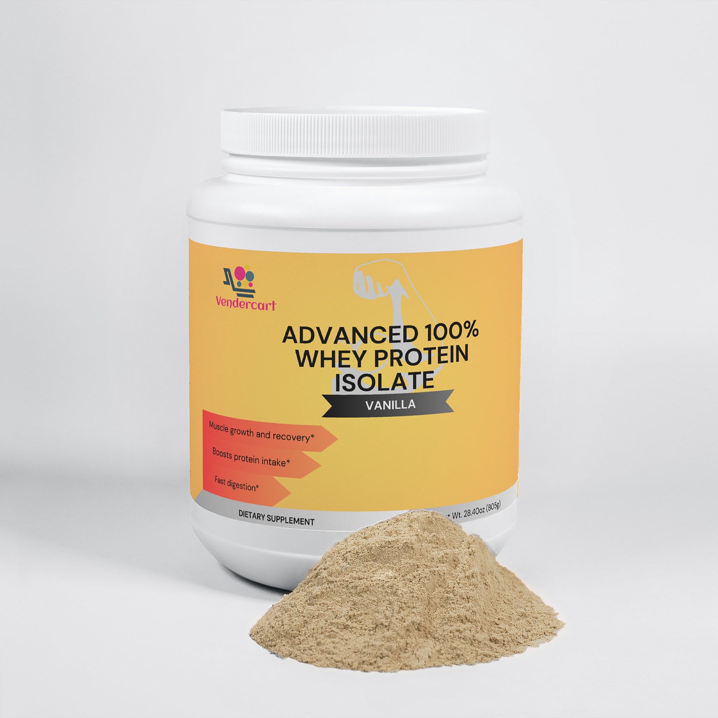 LUNIVA CARE USA advanced 100 percent whey protein isolate vanilla flavor with whey protein for lean muscle recovery