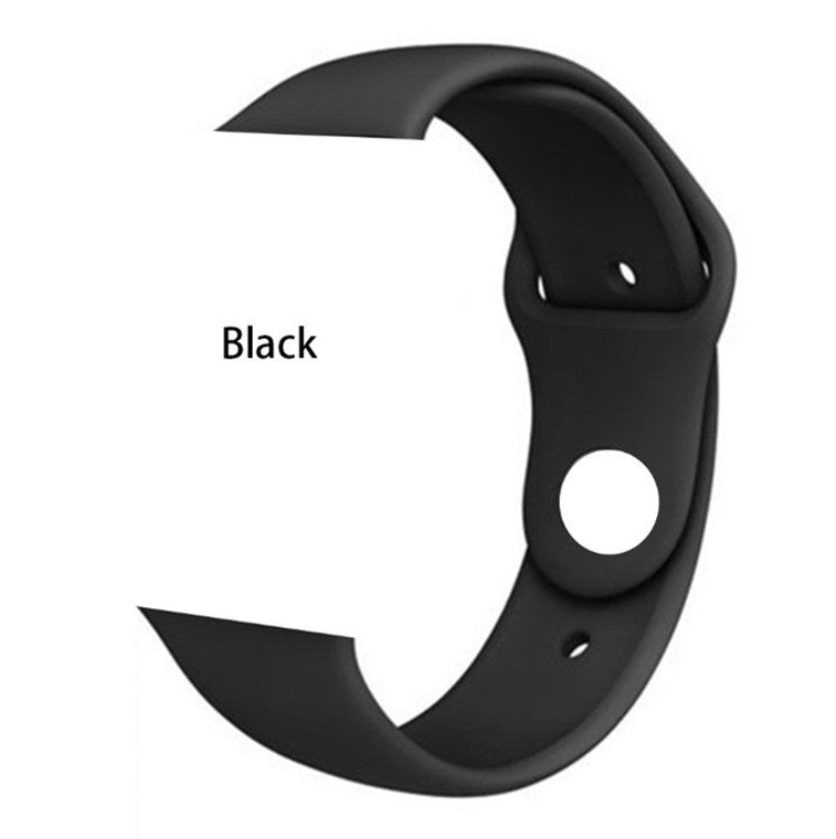 Black replacement strap for waterproof fitness watch with heart rate monitor by LUNIVA CARE USA