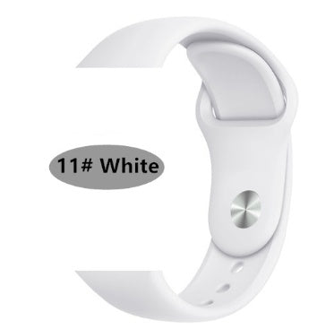 White LUNIVA CARE USA waterproof fitness watch with heart rate monitor silicone strap